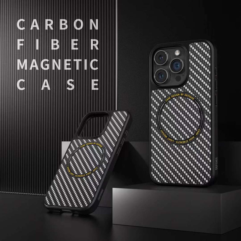 Chargez l&#39;image dans la visionneuse de la galerie, [Magsafe Compatible] Apple iPhone 15/15 Plus/15 Pro/Max Defense Lux Carbon Heavy Duty Case - Polar Tech Australia
