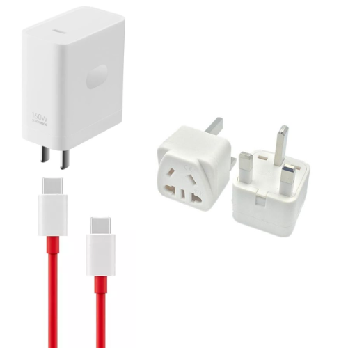 [160W][With Cable] Genuine OPPO/Realme/OnePlus SuperVOOC Wall Charger Adapter Power Supply Unit