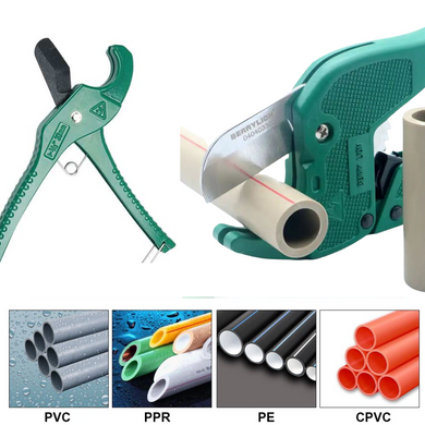 [PVC215] Berrylion 35mm Max PVC Pipe Cutter Hose Conduit Pliers Poly Tube Ratchet Cutters - Polar Tech Australia