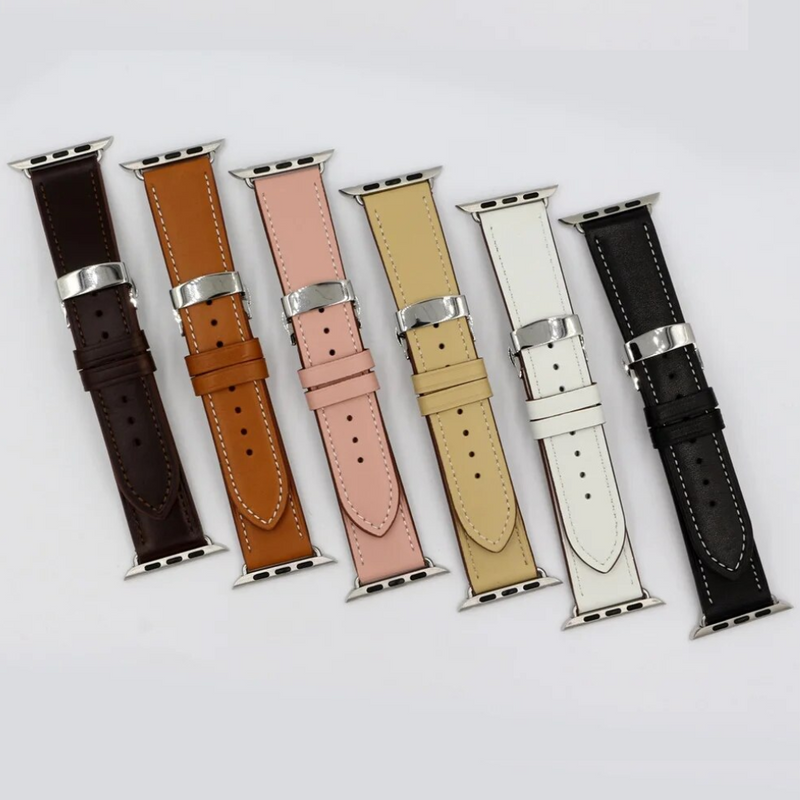 Load image into Gallery viewer, Mutural Apple Watch 1/2/3/4/5/SE/6/7/8 Real Leather Watch Band Strap - Polar Tech Australia
