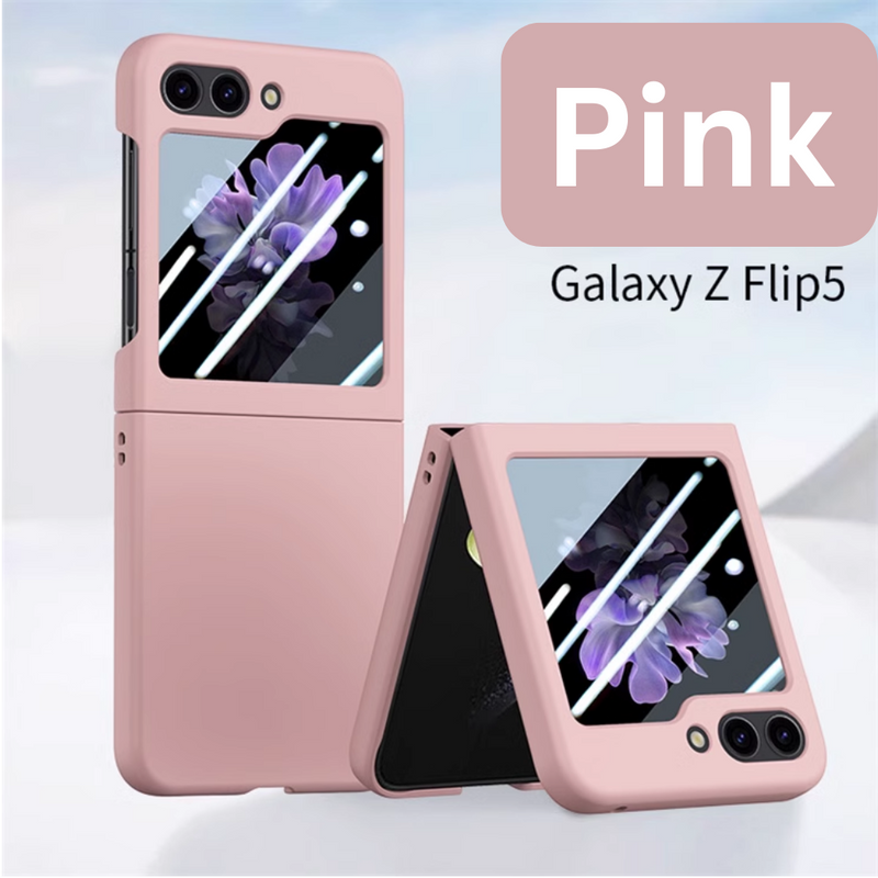 Cargue la imagen en el visor de la galería, Samsung Galaxy Flip 5 (SM-F731) - Silicone Case With Built-in Back Rear Glass Screen Protector - Polar Tech Australia
