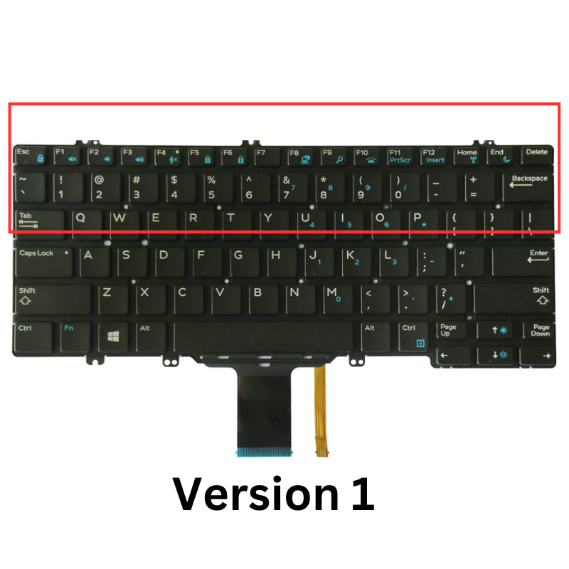 Load image into Gallery viewer, Dell Latitude 7280 7290 7380 7389 7390 5290 5289 5288 5280F Keyboard Replacement With Backlit (US Layout) - Polar Tech Australia
