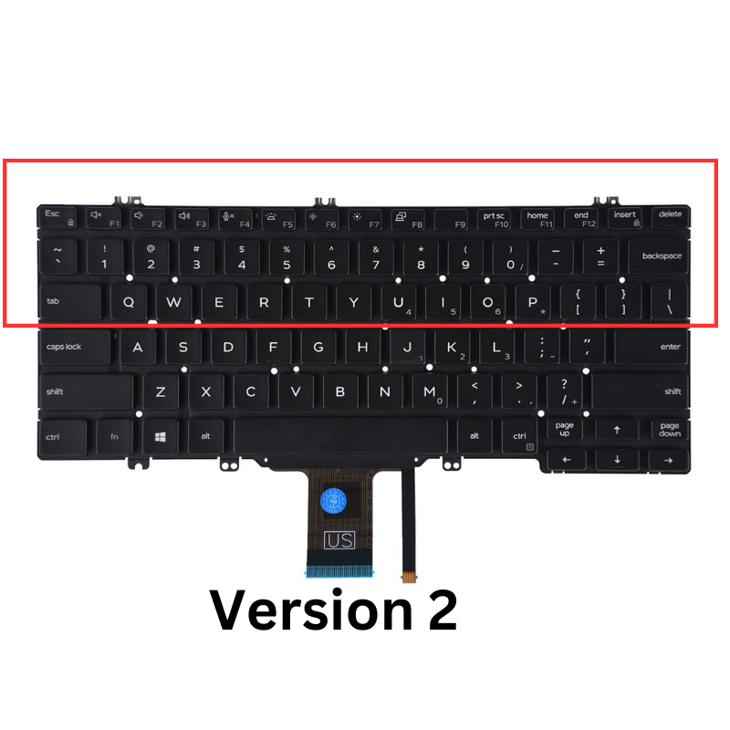 Load image into Gallery viewer, Dell Latitude 7280 7290 7380 7389 7390 5290 5289 5288 5280F Keyboard Replacement With Backlit (US Layout) - Polar Tech Australia
