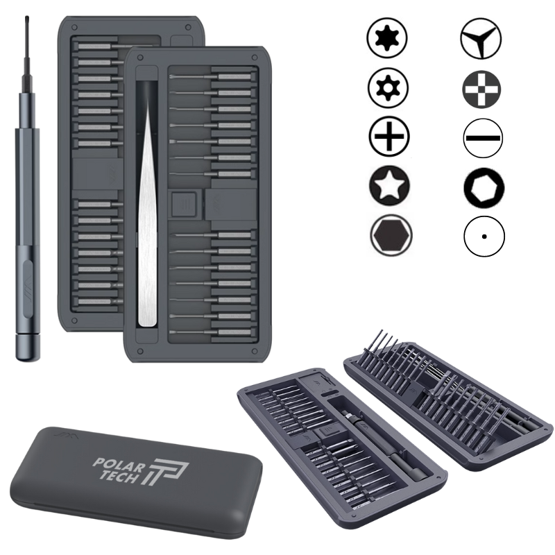 Cargue la imagen en el visor de la galería, [GTN30][30 in 1] Polar Tech Premium Quality Precision Screwdriver Set Magnetic Bits Aluminium Alloy Handle Screwdriver for iPhone Computer Repair Tools - Polar Tech Australia
