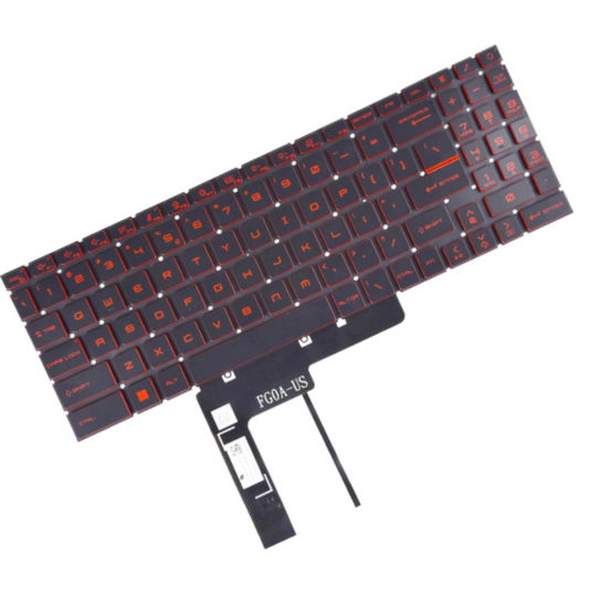 MSI GF66 MS-1582 GF76 GL76 GL66 MS-17L1 MS-17H3 Replacement keyboard Flex - Polar Tech Australia