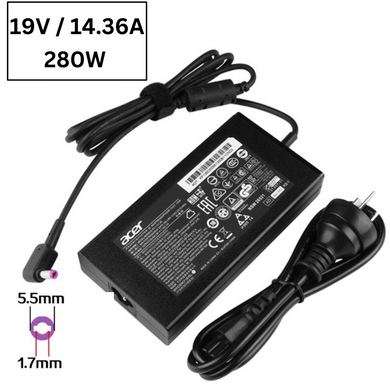 [19.5V-14.36A/280W][5.5x1.7] Acer Nitro 5 N22C1 A21-280P1A AC Power Supply Adapter Charger - Polar Tech Australia