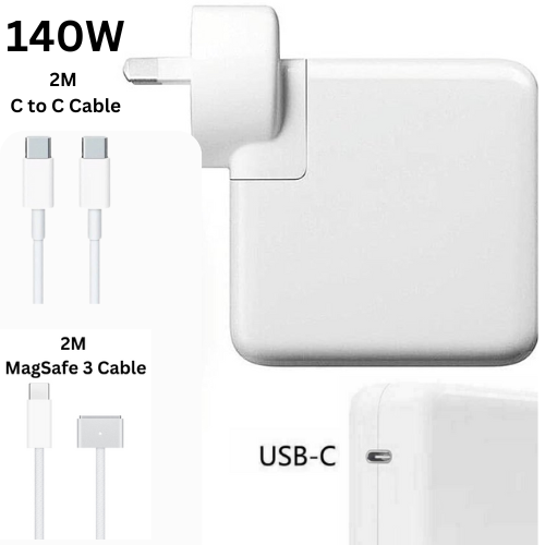 Load image into Gallery viewer, [140W][28V-5A] USB-C to MagSafe 3 Super Fast Charger Power Adapter for MacBook A3114 A3113 A2941 A2681 A2779 A2992 A2918
