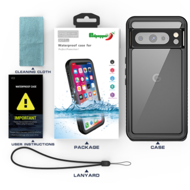 Load image into Gallery viewer, Google Pixel 8 Pro (GC3VE) - Redpepper Full Covered Waterproof Heavy Duty Tough Armor Case - Polar Tech Australia
