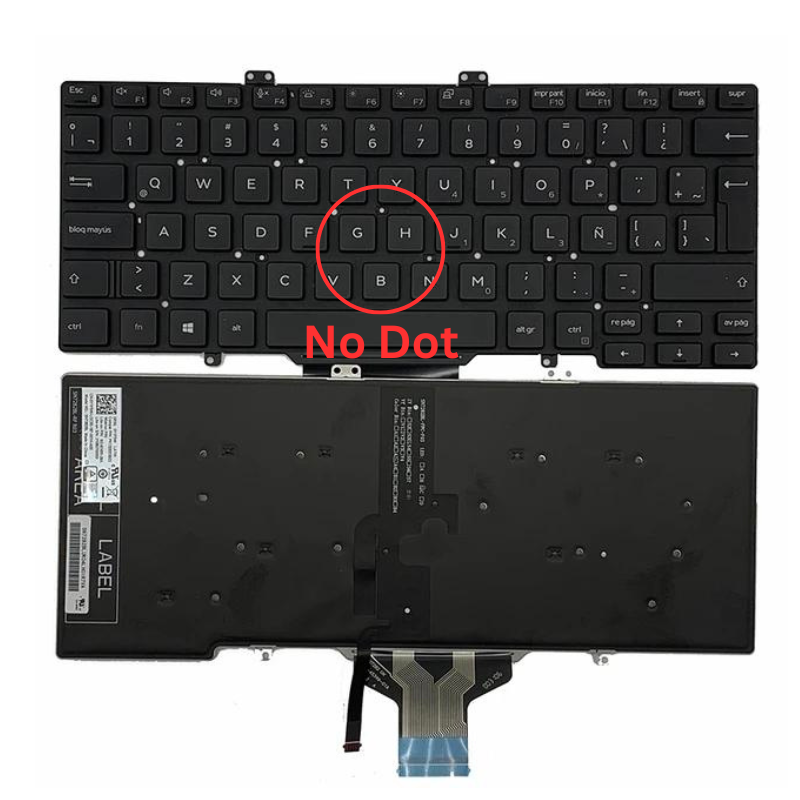 Load image into Gallery viewer, DELL Latitude 7400 5400 5401 5410 5411 07D2R0 0RN86F Laptop Replacement Keyboard Flex US Layout - Polar Tech Australia
