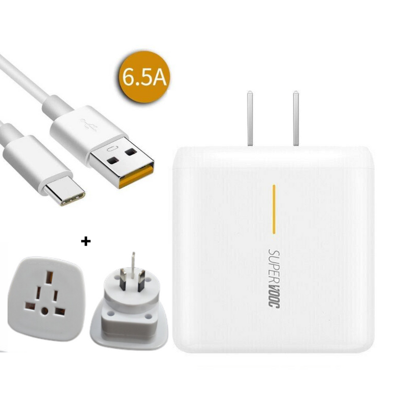 Chargez l&#39;image dans la visionneuse de la galerie, [65W] [With Cable] Genuine OPPO/Realme SuperVOOC Wall Charger Adapter Power Supply Unit - Polar Tech Australia
