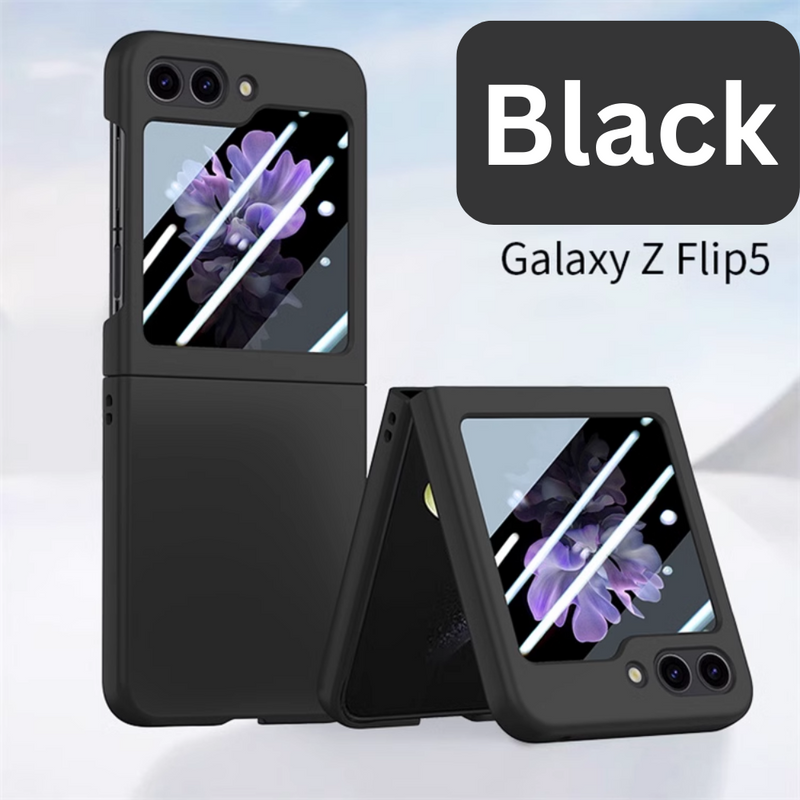 Cargue la imagen en el visor de la galería, Samsung Galaxy Flip 5 (SM-F731) - Silicone Case With Built-in Back Rear Glass Screen Protector - Polar Tech Australia
