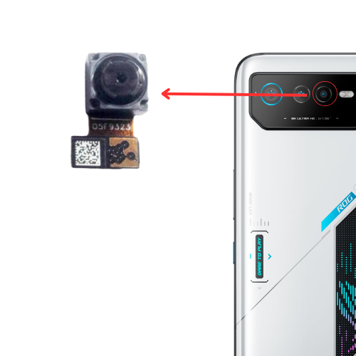 Chargez l&#39;image dans la visionneuse de la galerie, Asus Rog Phone 6 / 6 Pro Module de caméra principale arrière arrière Flex (ensemble)
