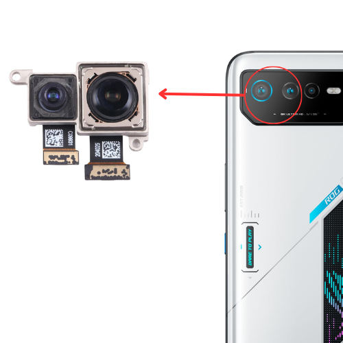 Chargez l&#39;image dans la visionneuse de la galerie, Asus Rog Phone 6 / 6 Pro Module de caméra principale arrière arrière Flex (ensemble)
