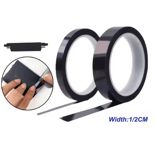 Black Battery Thermal Insulation Tape Polyimide Insulating Adhesive