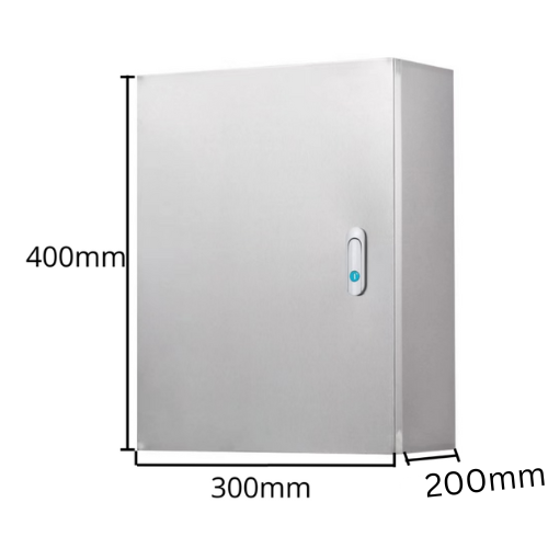 Cargue la imagen en el visor de la galería, Caja eléctrica para exteriores de acero inoxidable 304, resistente a la intemperie, antioxidante y anticorrosión, equipo de seguridad CCTV/alarma, caja de metal segura con cerradura, montaje en pared
