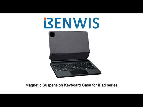 Load and play video in Gallery viewer, Benwis Apple iPad Pro 11&quot; &amp; Air 4/5 10.9&quot; &amp; Air 6 11&quot; Magnetic Suspension Magic Keyboard Case
