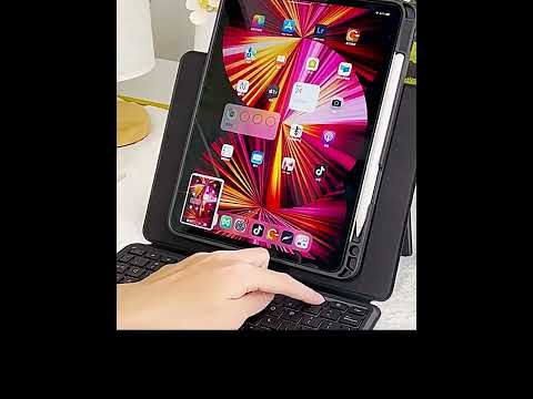 Cargar y reproducir video en Gallery Viewer, Apple iPad Pro 11&quot; 2024 (5th Gen) - Magic 360 Rotation Detachable Smart Wireless Trackpad Keyboard Flip Case
