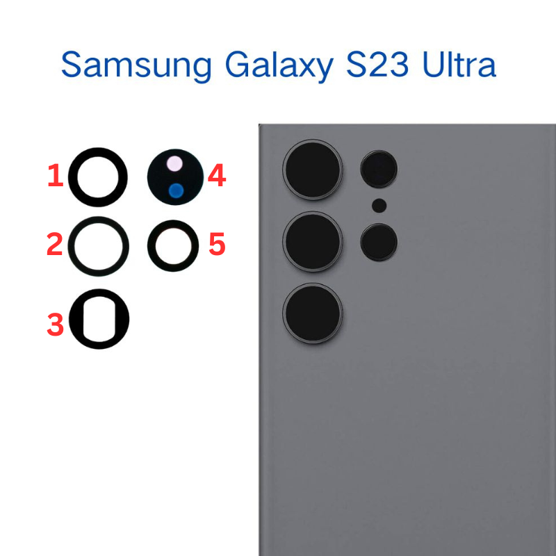 Chargez l&#39;image dans la visionneuse de la galerie, Samsung Galaxy S23 Ultra (SM-S918) Only Back Rear Camera Glass Lens - Polar Tech Australia
