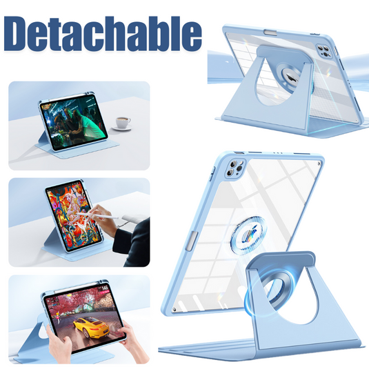 [Detachable] Apple iPad Pro 2024 11” - Smart Detachable 360 Degree Rotation Flip Stand Case - Polar Tech Australia