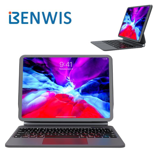 Benwis Apple iPad Pro 11" & Air 4/5 10.9" & Air 6 11" Magnetic Suspension Magic Keyboard Case - Polar Tech Australia