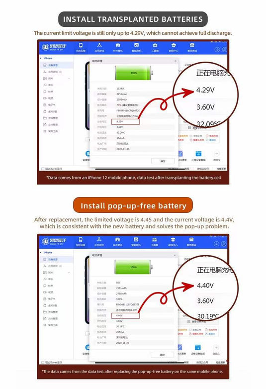 [Self Service Kit][No Soldering Required] Apple iPhone 12 Mini - Replacement Battery - Polar Tech Australia