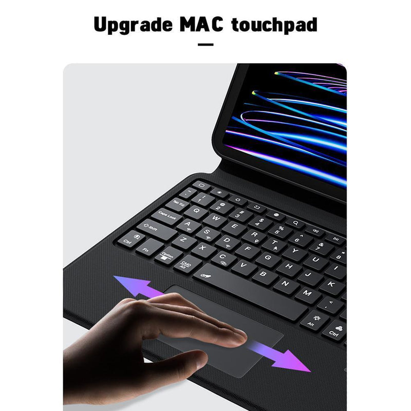 Load image into Gallery viewer, Apple iPad Pro 13&quot; 2024 (7th Gen) - Magic 360 Rotation Detachable Smart Wireless Trackpad Keyboard Flip Case - Polar Tech Australia
