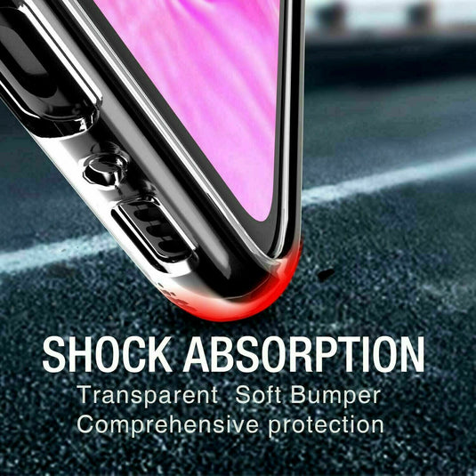 Motorola Moto E6i - AirPillow Cushion Transparent Soft Clear TPU Protective Case