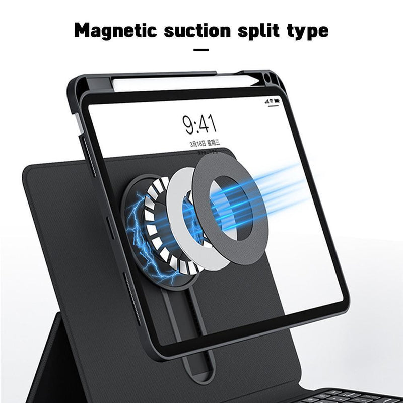 Cargue la imagen en el visor de la galería, Apple iPad Pro 13&quot; 2024 (7th Gen) - Magic 360 Rotation Detachable Smart Wireless Trackpad Keyboard Flip Case - Polar Tech Australia
