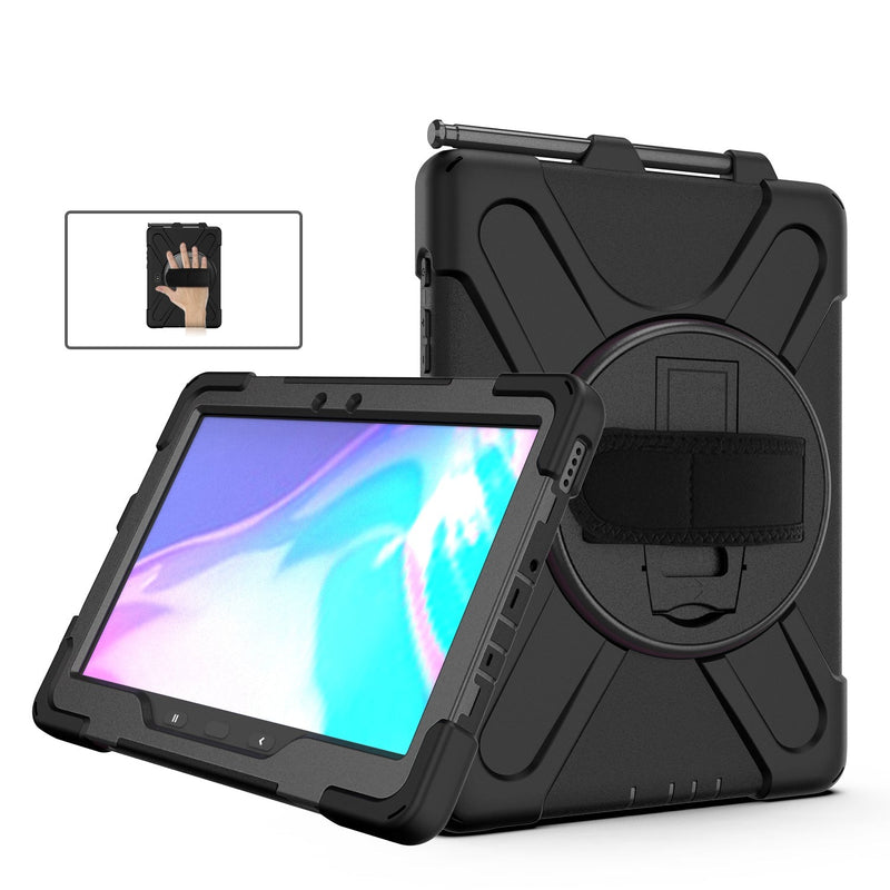 Cargue la imagen en el visor de la galería, Samsung Galaxy Tab Active Pro 10.1&quot; 2019 (T540/T545) Heavy Duty 360 Degree Rotate Stand Hand Strap Case - Polar Tech Australia
