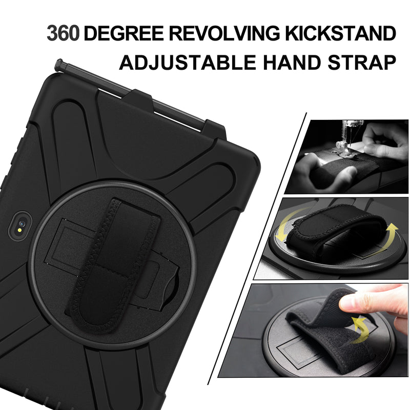 Cargue la imagen en el visor de la galería, Samsung Galaxy Tab Active Pro 10.1&quot; 2019 (T540/T545) Heavy Duty 360 Degree Rotate Stand Hand Strap Case - Polar Tech Australia
