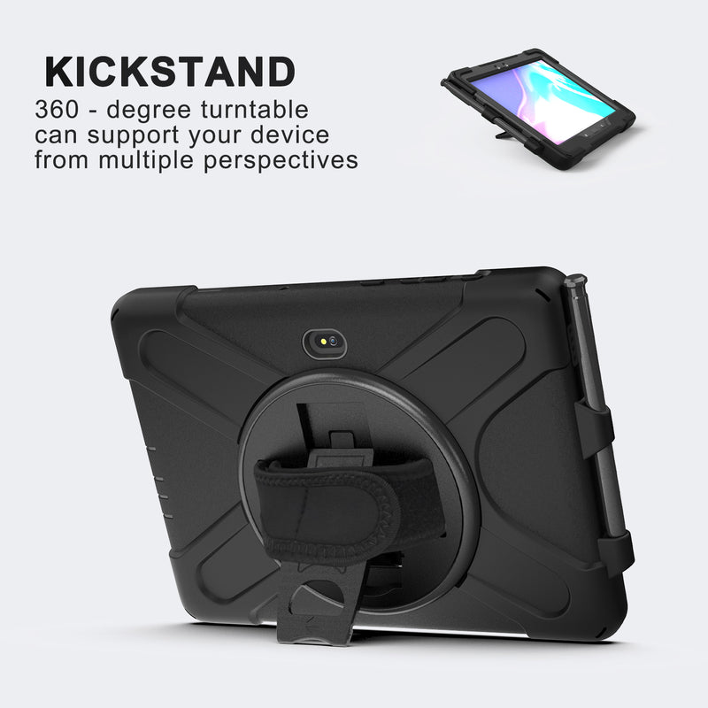 Cargue la imagen en el visor de la galería, Samsung Galaxy Tab Active Pro 10.1&quot; 2019 (T540/T545) Heavy Duty 360 Degree Rotate Stand Hand Strap Case - Polar Tech Australia
