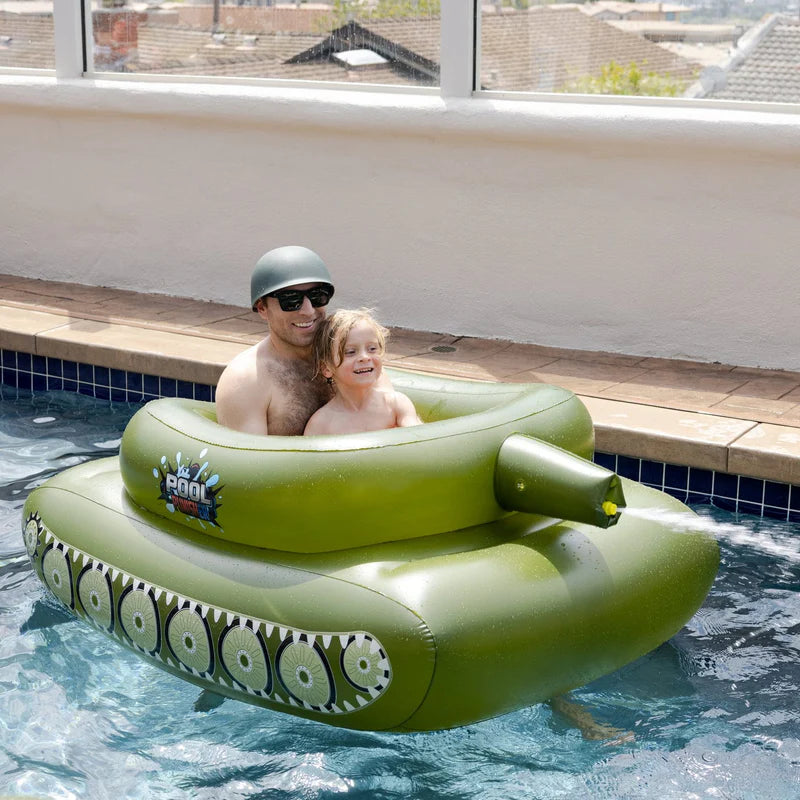 Load image into Gallery viewer, Pool Punisher Inflatable Toy Tank: Unleash Aquatic Mayhem
