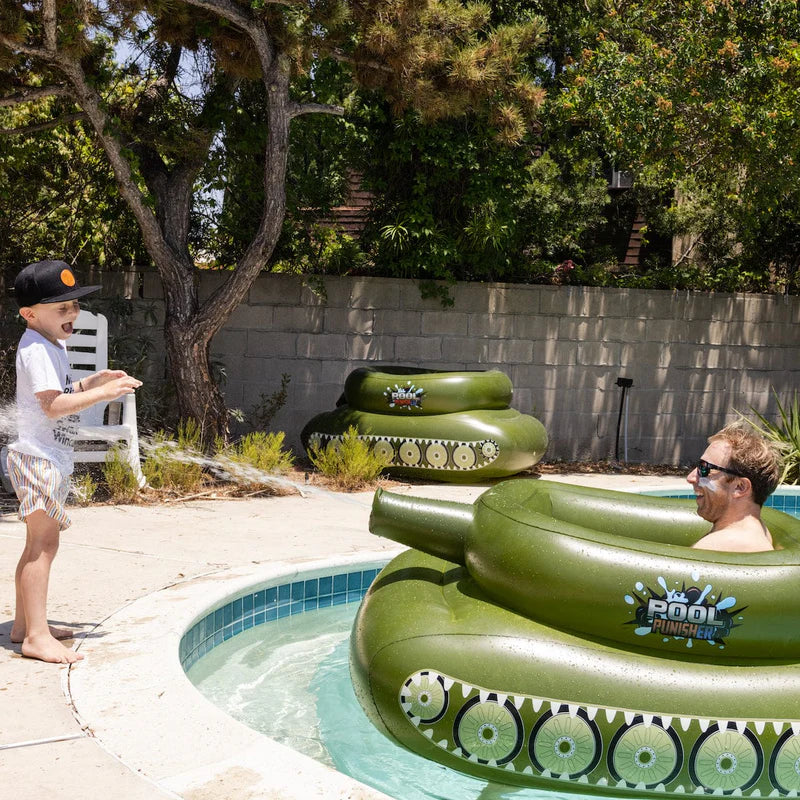 Load image into Gallery viewer, Pool Punisher Inflatable Toy Tank: Unleash Aquatic Mayhem
