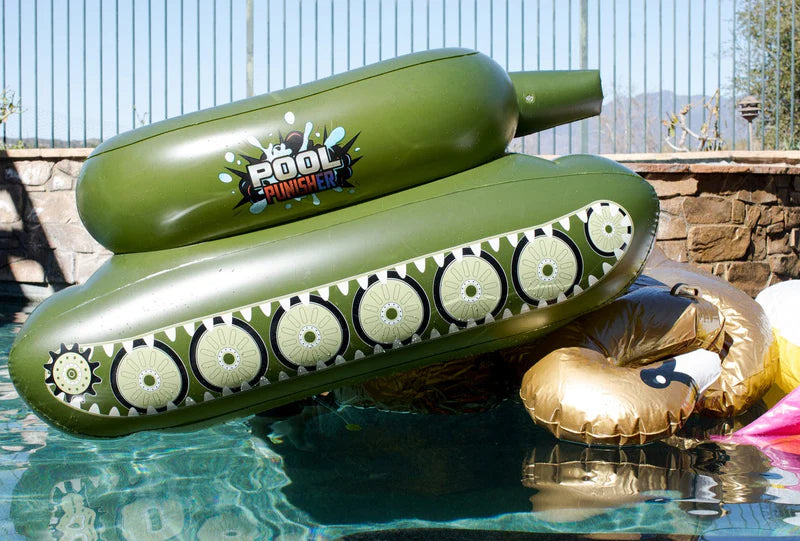 Load image into Gallery viewer, Pool Punisher Inflatable Toy Tank: Unleash Aquatic Mayhem
