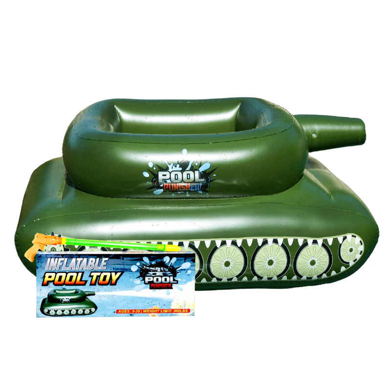 Load image into Gallery viewer, Pool Punisher Inflatable Toy Tank: Unleash Aquatic Mayhem
