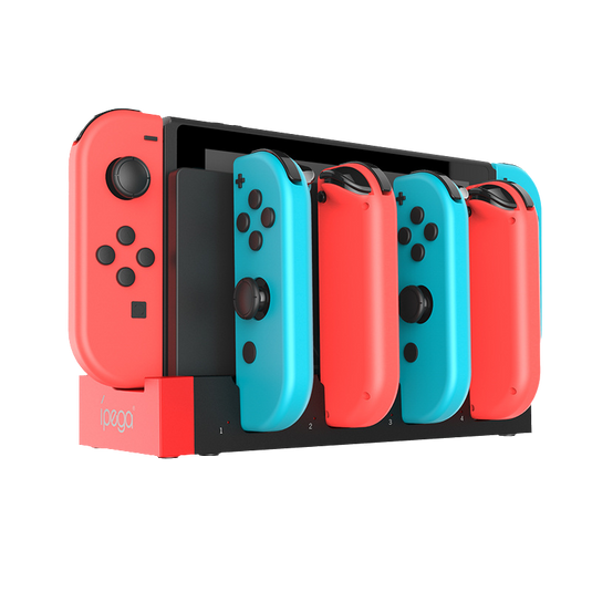 Nintendo Switch USB 2.0 Joy-Con Charger Base with 4 Joy-Con Charging Slots and Indicator Light - Polar Tech Australia