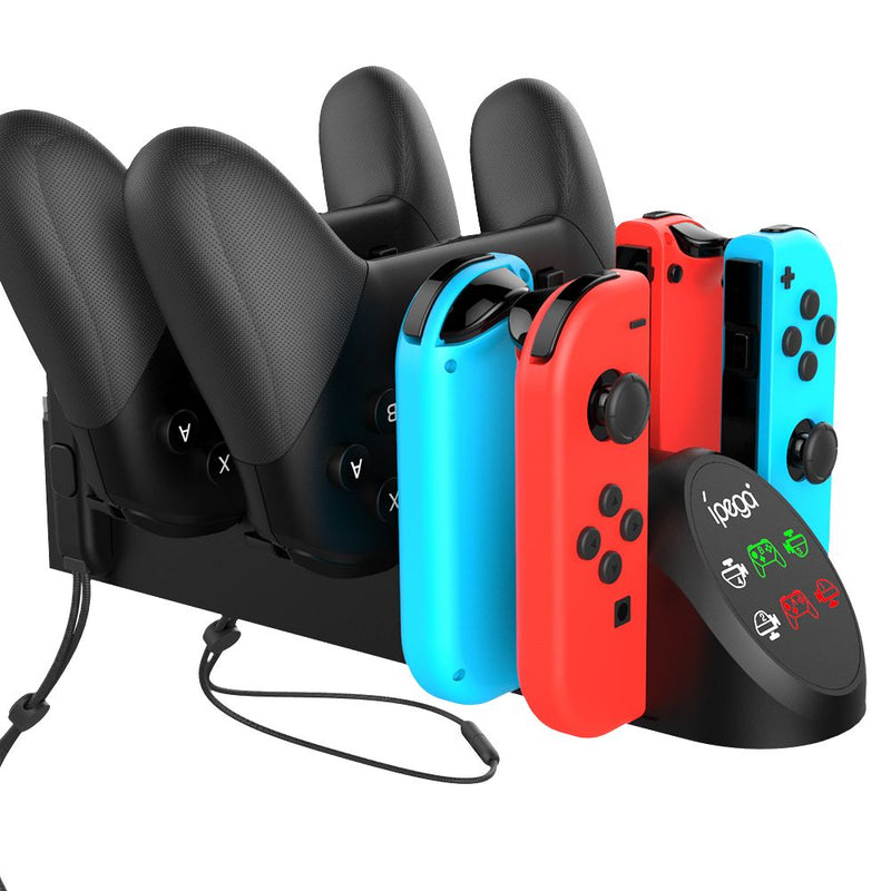 Chargez l&#39;image dans la visionneuse de la galerie, Nintendo Switch Joy-Con/Pro 6 in 1 Game Joystick Handle Controller Charging Base - Polar Tech Australia
