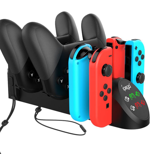 Nintendo Switch Joy-Con/Pro 6 in 1 Game Joystick Handle Controller Charging Base - Polar Tech Australia