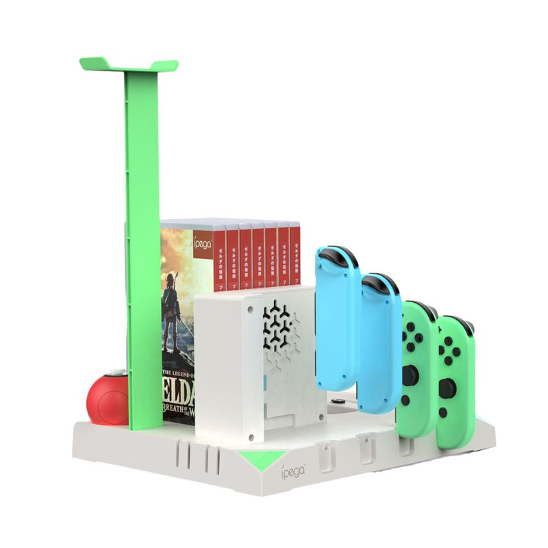 Cargue la imagen en el visor de la galería, Nintendo Switch Joy-Con 9 in 1 Multi-function Vertical Game Controller Charging Station Dock  with Headset/Game Card Stand - Polar Tech Australia
