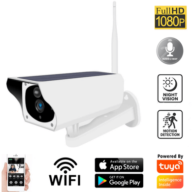 [RSD-Y4P][1080P FHD][WIFI Version] Solar Panel Battery Powered Wireless Wire-Free IP65 Outdoor PTZ Camera - Polar Tech Australia