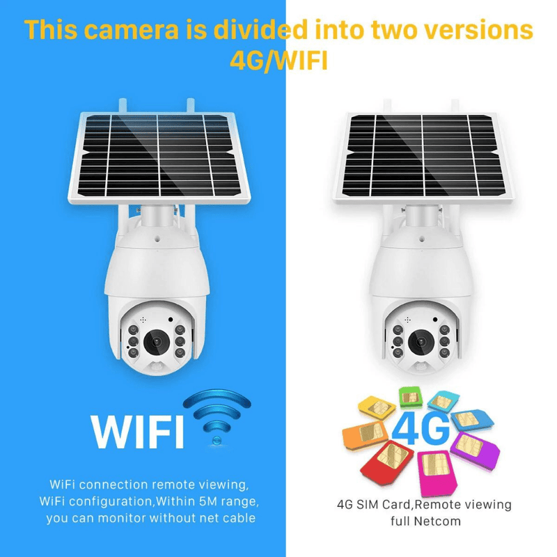 Cargue la imagen en el visor de la galería, [RSD-Q3-WIFI]][TUYA Smart Home][1080P FHD][WIFI Version] Solar Panel Battery Powered Wireless Wire-Free IP66 Outdoor PTZ Camera - Polar Tech Australia
