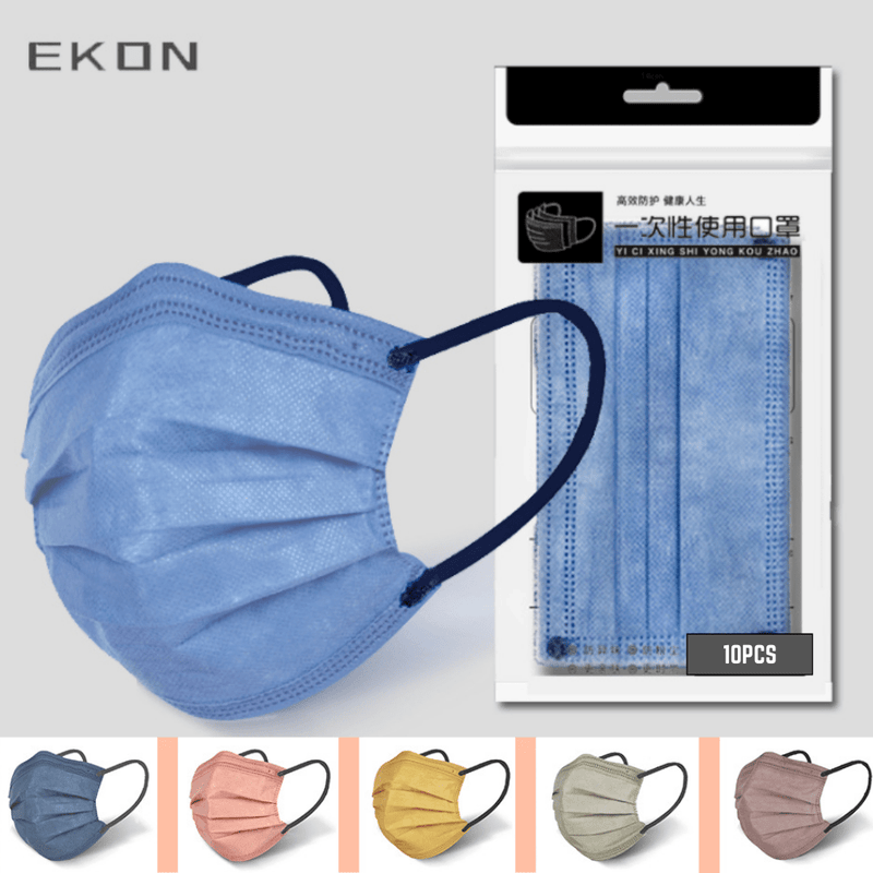 Chargez l&#39;image dans la visionneuse de la galerie, [10PCS] EKON Morandi 4 Ply Layer Strong Protection Fashion Skin-Friendly Face Masks - Polar Tech Australia
