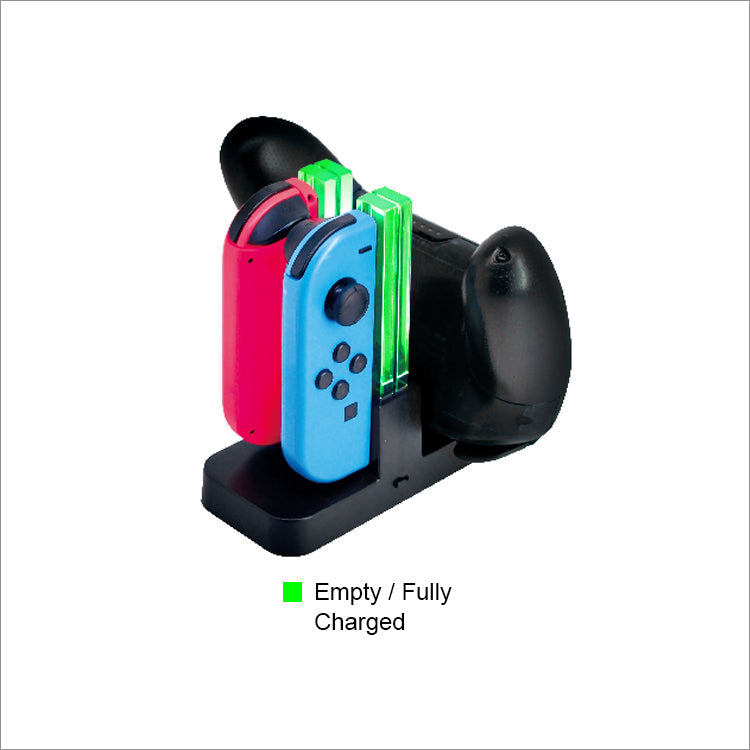 Load image into Gallery viewer, Nintendo Switch Joy-con Pro Colorful LED Charging Station Holder with Cable - Polar Tech Australia
