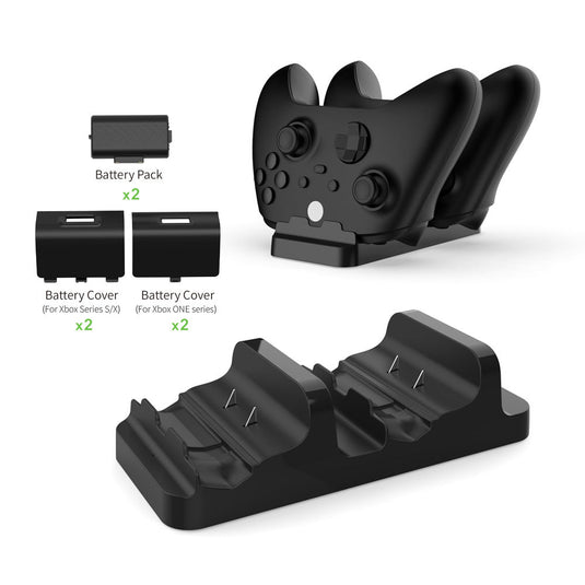 Xbox Series S / X Controller Charging Dock Dual Gamepad Charging Stand with Dual Battery Pack - Polar Tech Australia