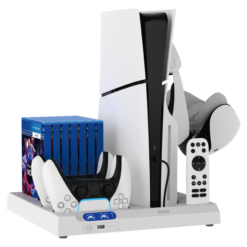 Load image into Gallery viewer, Sony PlayStation P5 Slim &amp; P5 - Multi Functional Dock Station Holder - Polar Tech Australia
