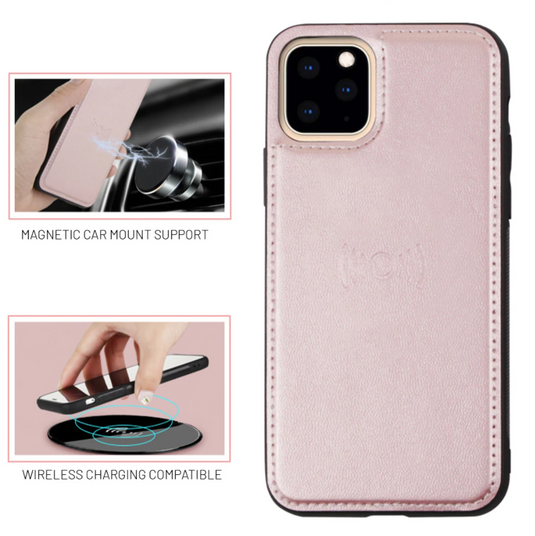 [2 in 1 Magnetic Detachable] Apple iPhone 14/14 Plus/14 Pro/14 Pro Max Hanman Flip Wallet Leather Case - Polar Tech Australia