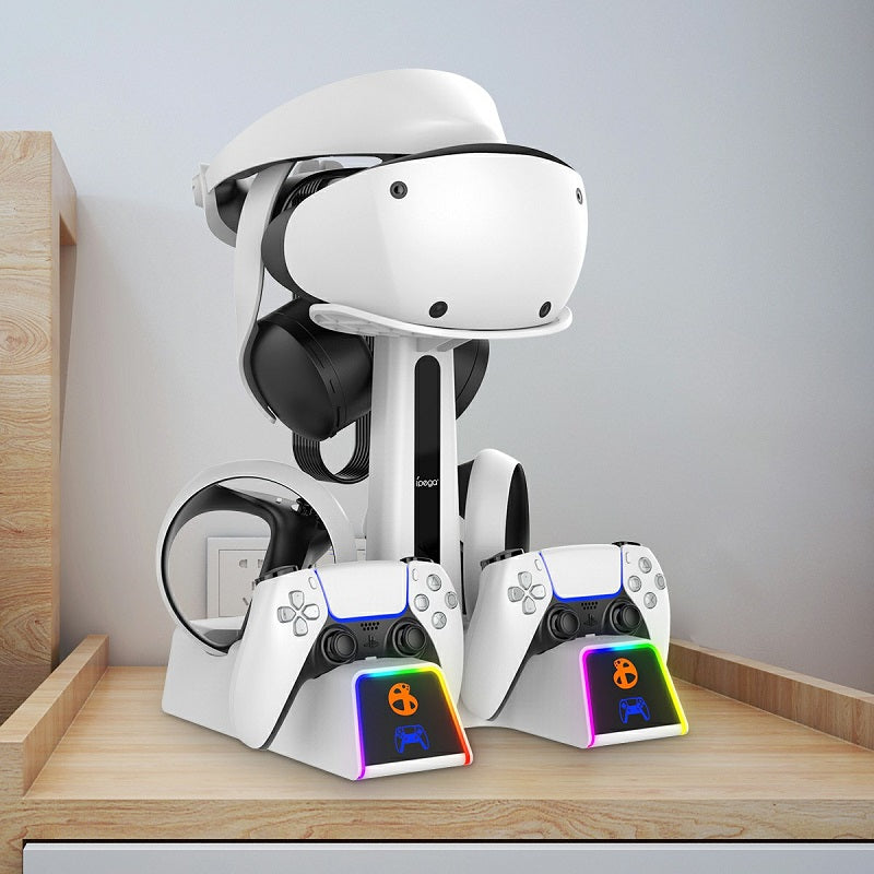 Cargue la imagen en el visor de la galería, PlayStation PS VR 2 - All in One Storage Headset Controller Storage Stand With RGB Light - Polar Tech Australia
