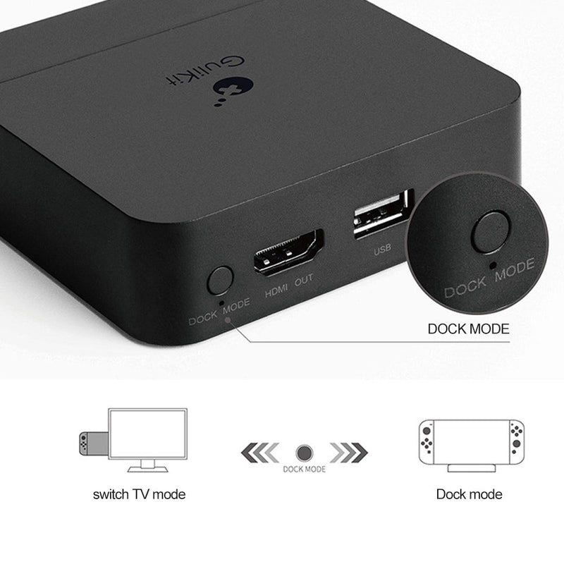 Cargue la imagen en el visor de la galería, Nintendo Switch Game Console 1080P 4K HD Converter Adapter USB-C to USB-A Docking Station - Polar Tech Australia
