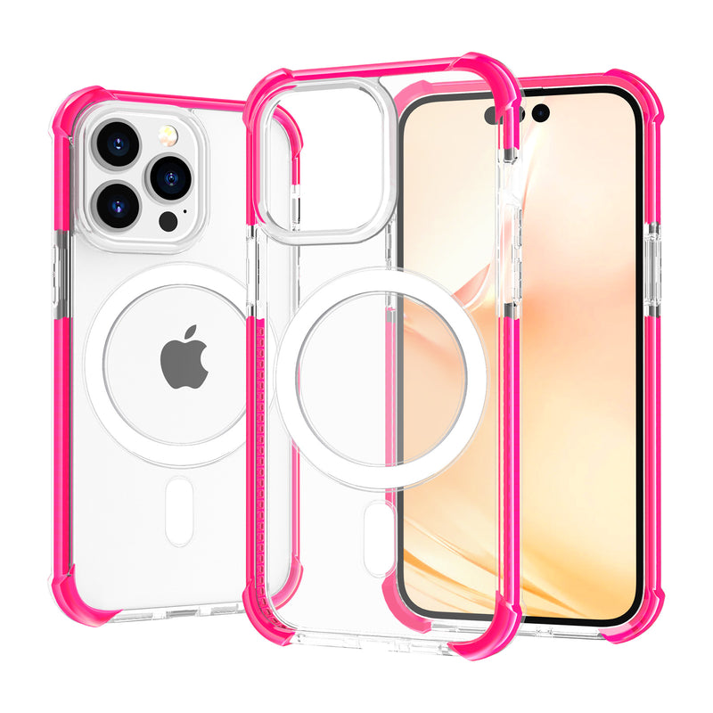 Load image into Gallery viewer, [Magsafe Compatible] YUVAL Apple iPhone 14/14 Plus/14 Pro/14 Pro Max Magnetic Transparent Rugged Clear Shockproof Case Cover - Polar Tech Australia
