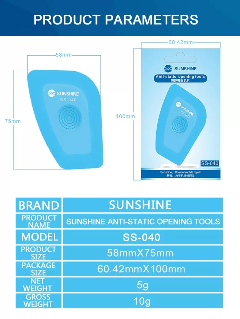 Cargue la imagen en el visor de la galería, [SS-040] Sunshine Anti-static Phone Dismantling Tools Battery Teardown Card Four-corner Curved Mobile Phone Opening Tools - Polar Tech Australia
